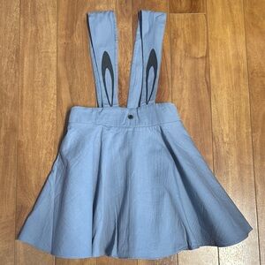 Blue High-Waisted Cut-Out Dress Casual